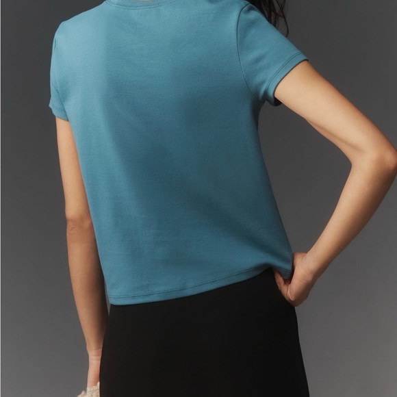 Maeve Heart Ruffle Tee NWT - Picture 3 of 4